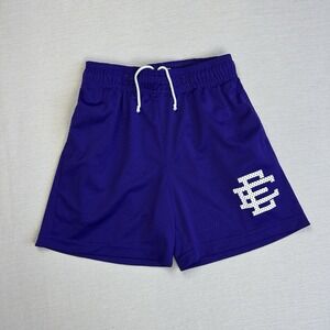 Eric Emanuel Mesh EE Shorts Women Small Purple Streetwear Skater Athletic